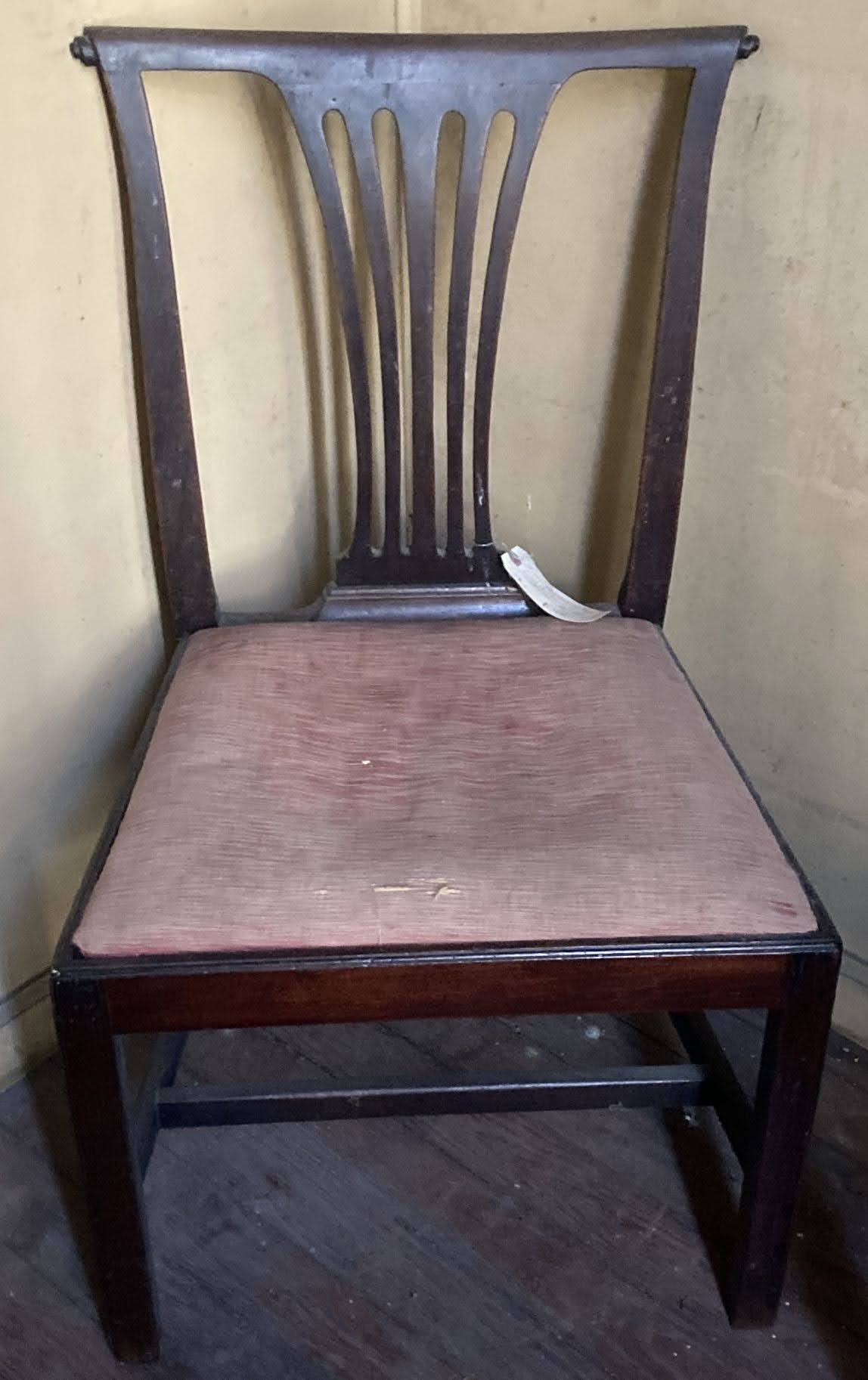 English Mahogany Side Chair after a Chippendale Design