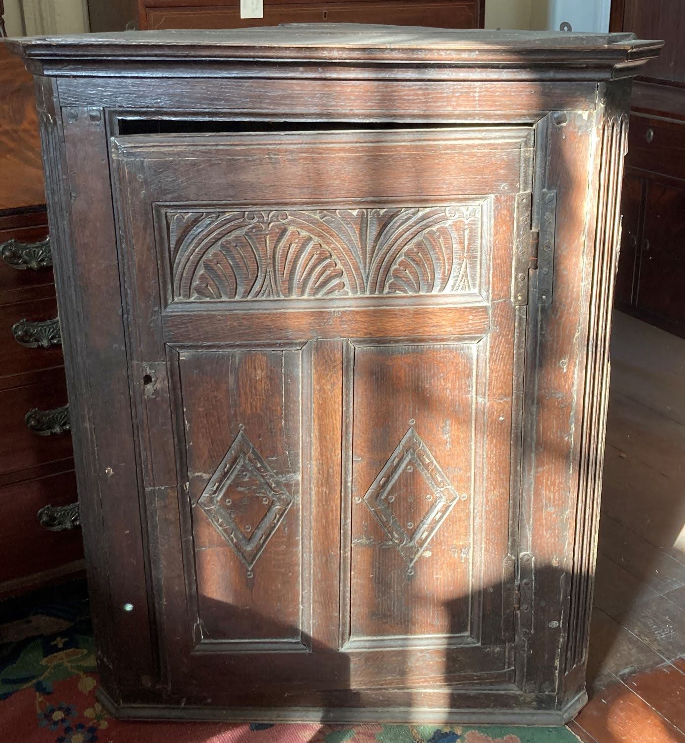 Carved Corner Cupboard