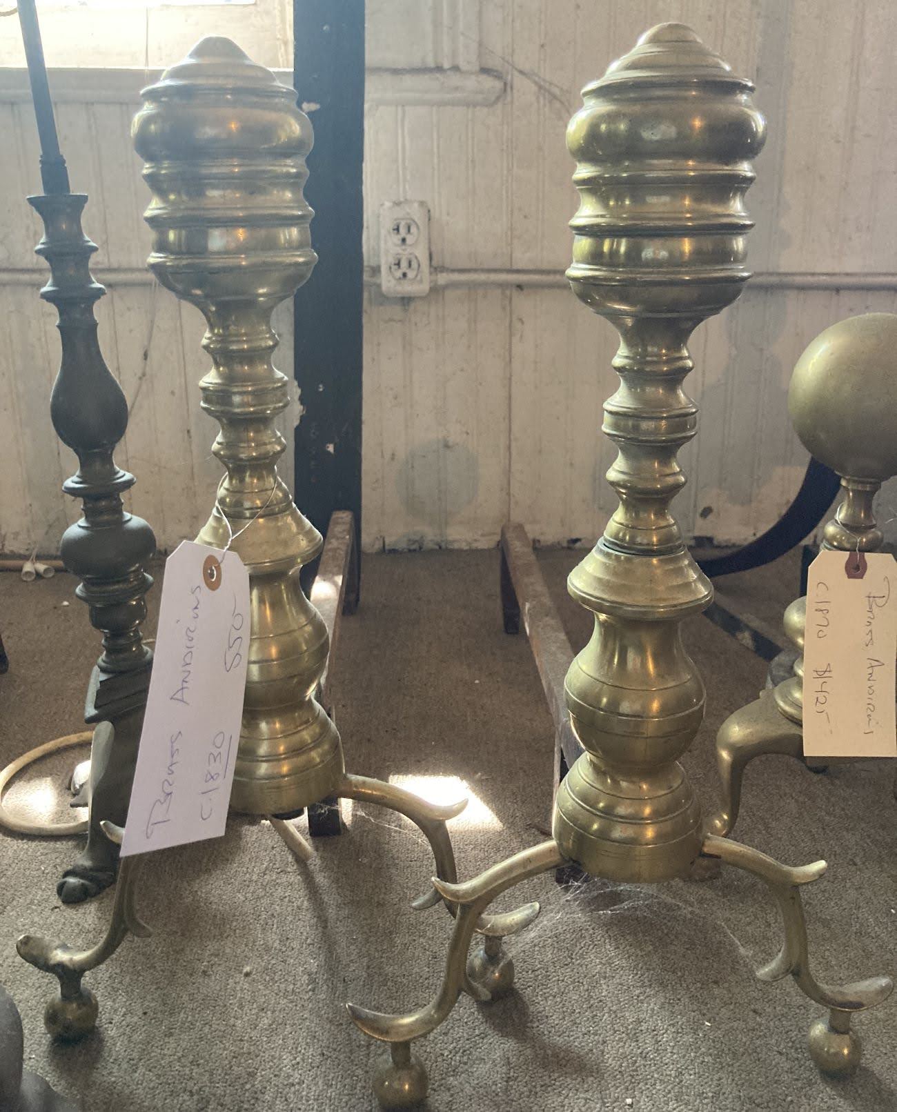 Brass Andirons
