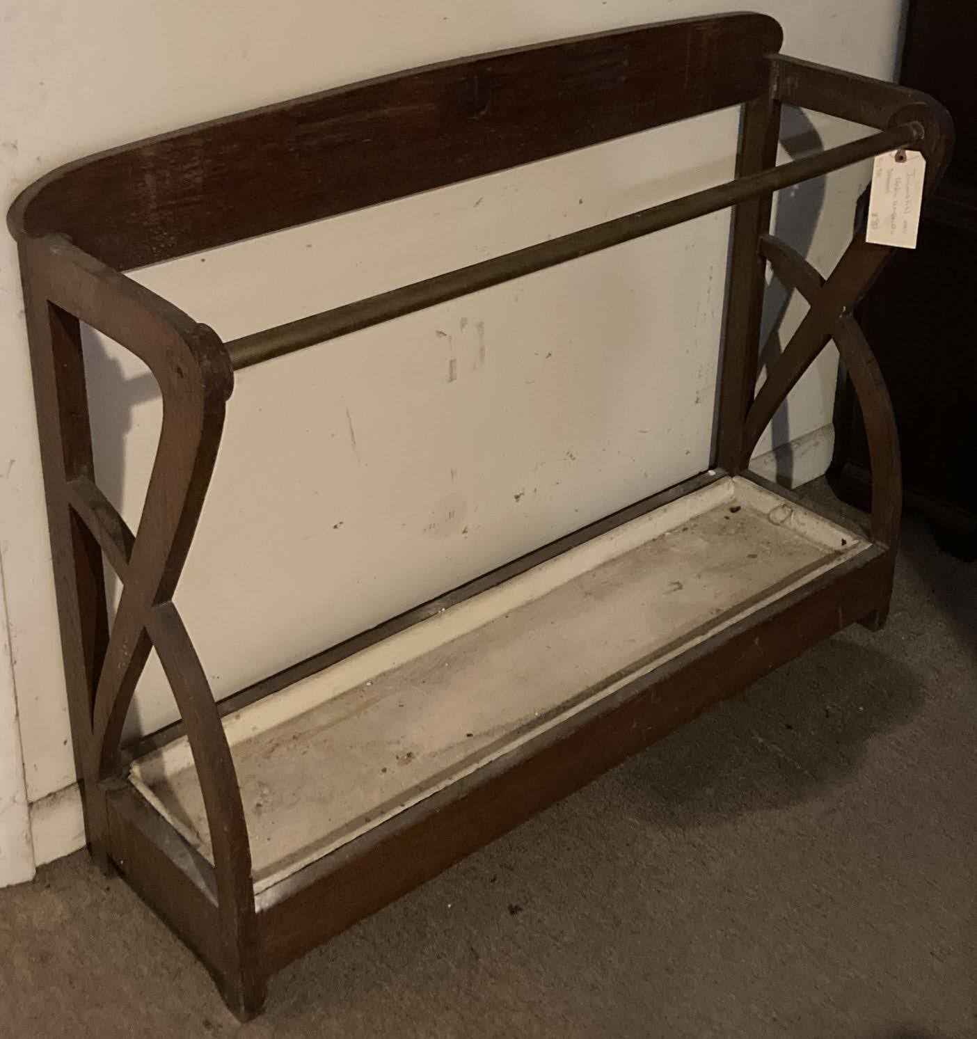 Jugenstihl Oak Hotel Umbrella Stand