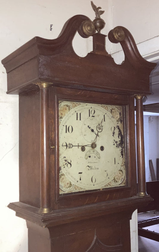 Grandfather Clock With Eagle