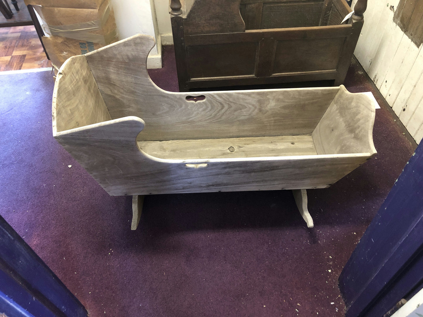 Wooden Rocker Baby Cradle