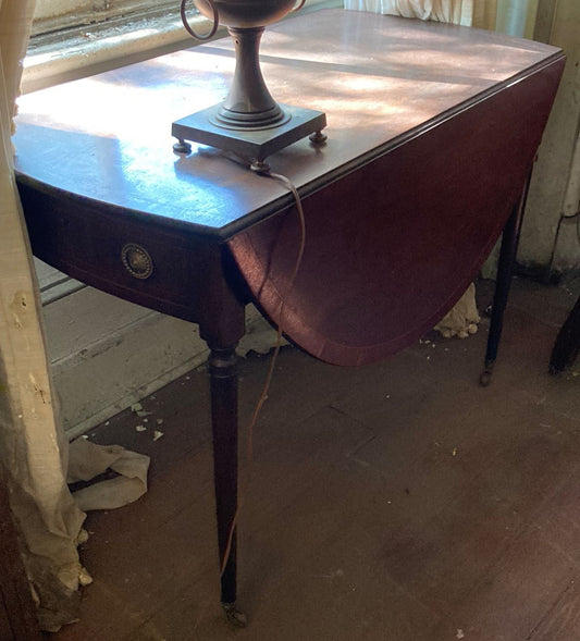 Round Dropleaf Table
