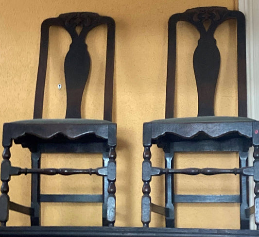 Pair of Tall Back Side Chairs