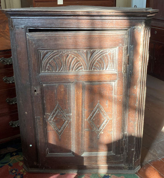 Carved Corner Cupboard
