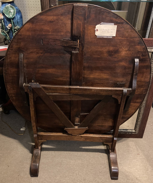 French Scrubbed Pine and Ash Vendage Table
