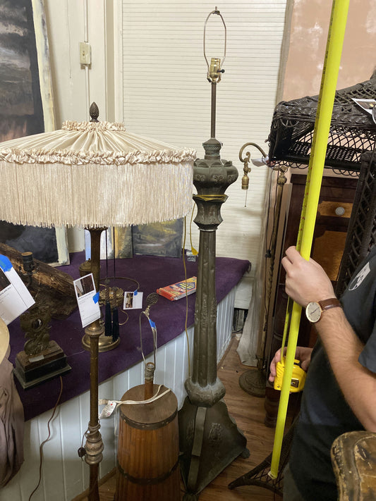 Hammered Brass Floor Lamp