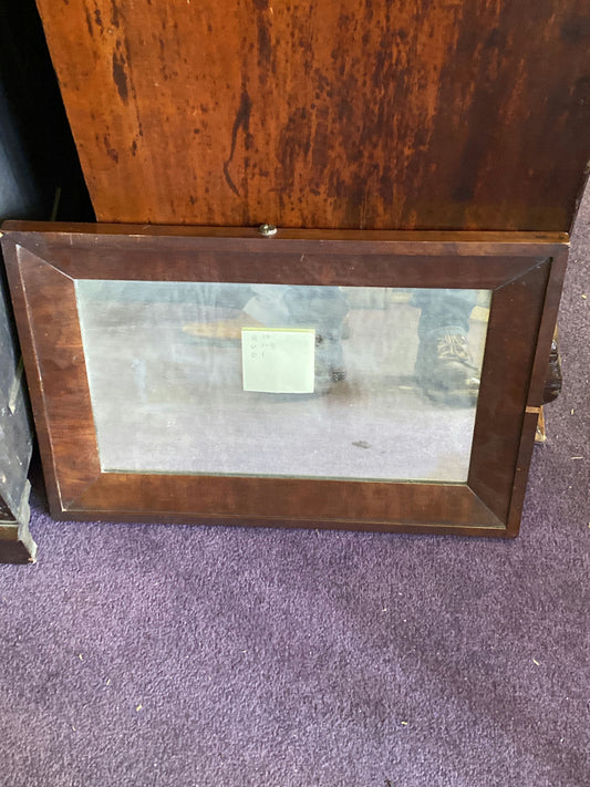 Mirror with wooden frame