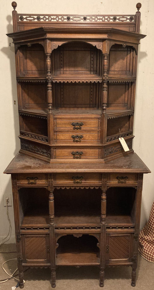 English Walnut Etagére