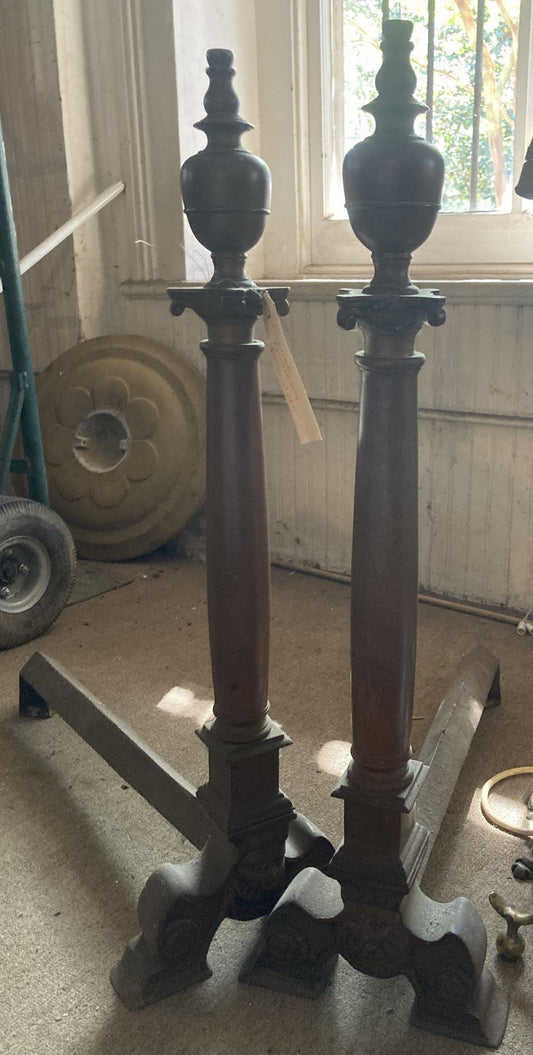 Bronze Andirons