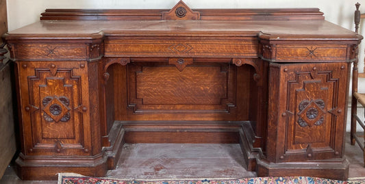 Sideboard With Flower Motif