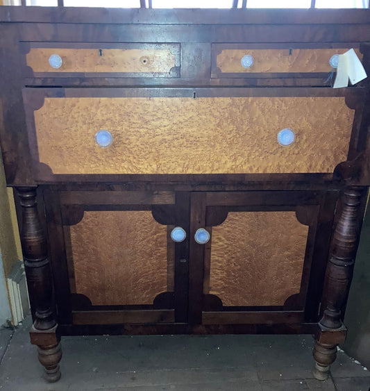 American Maple and Mahogany Cupboard