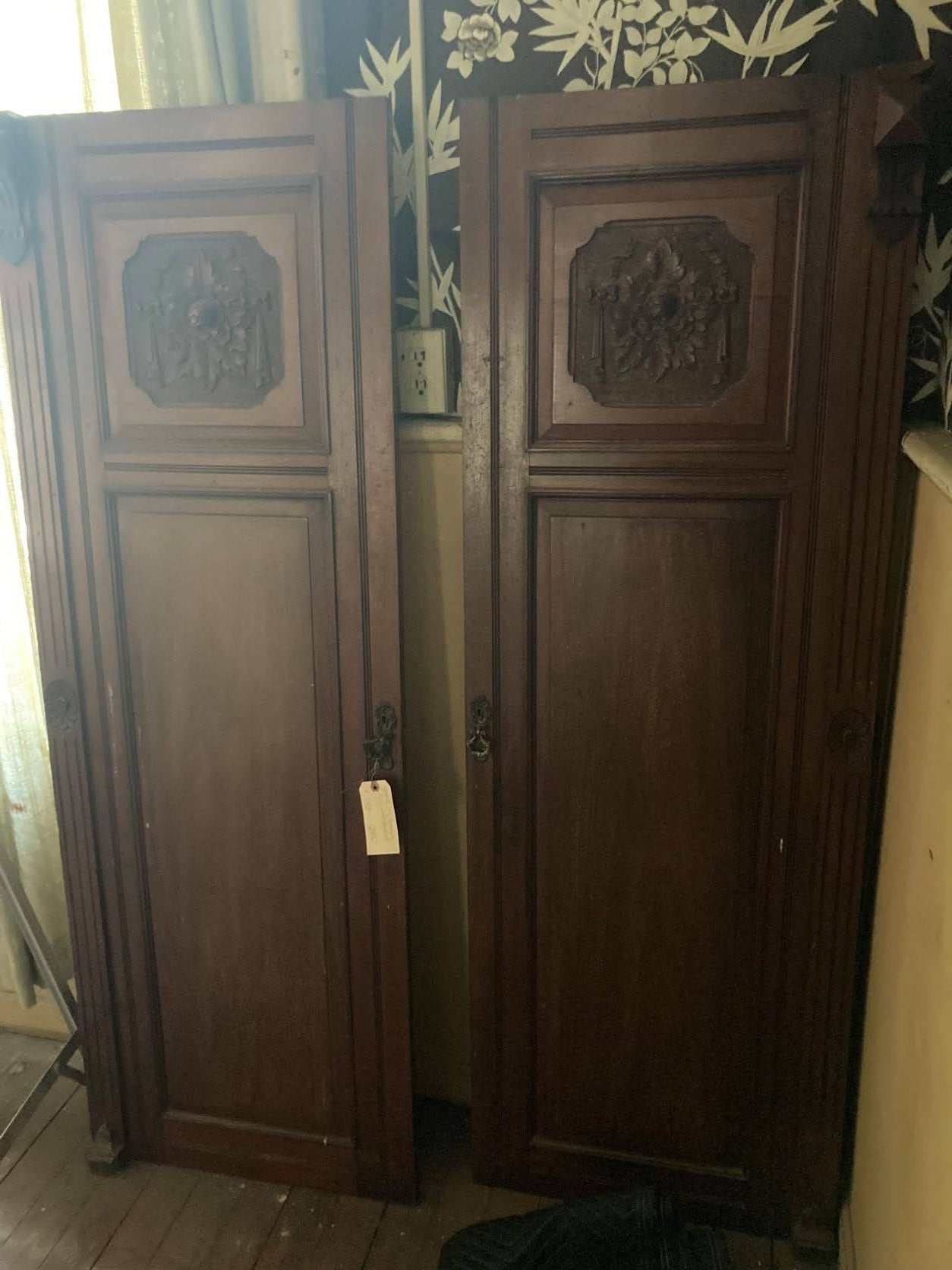 Pair of Mahogany Cabinet Doors