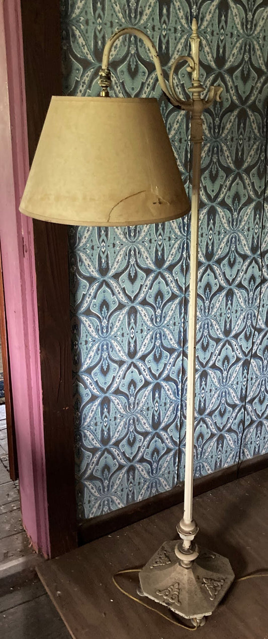 White Painted Floor Lamp